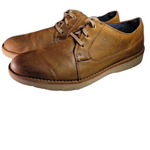 Clarks Mens Vargo Plain Oxford Shoe 